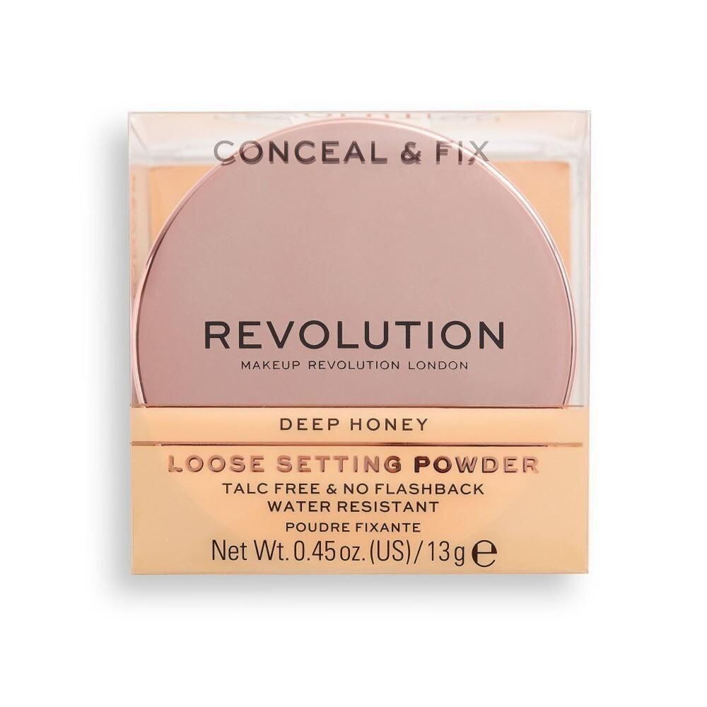 Makeup Revolution Conceal&Fix LooseSetting Powder Deep Honey NIB